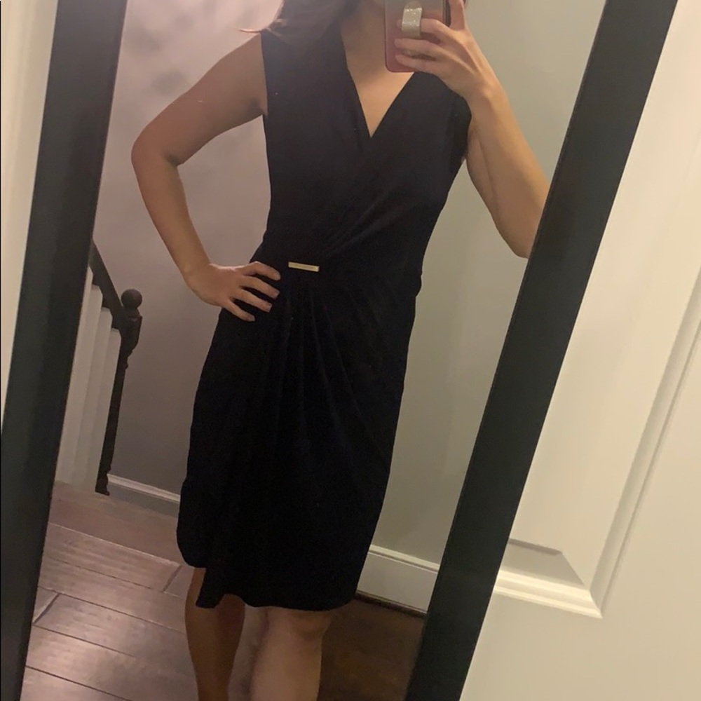 Michael kors sleeveless wrap dress